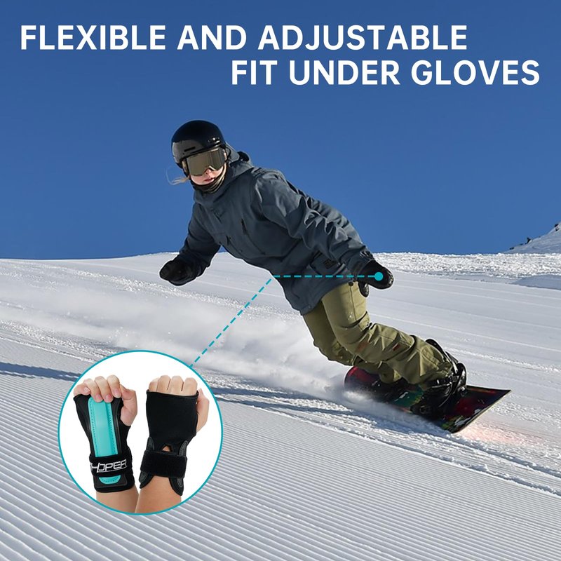 CTHOPER Wrist Guards Hand Protector for Snowboarding, Skiing, Skateboarding, Skating, Adults/Kids/Youth Sports Wrist Brace Protective Gear(1 Pair) (S)
