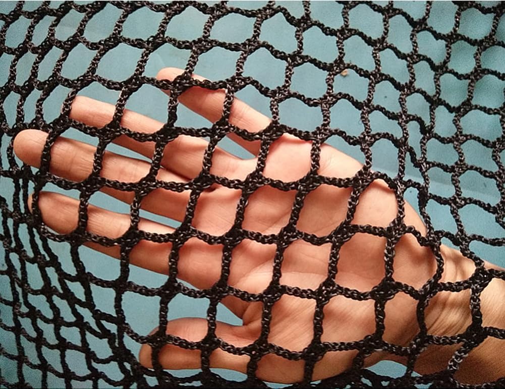 Skiennix Black Safety Rope Net - Knotless Protective Guardrail Net for Kids | 0.5m x 2m (1.64ft x 6.56ft)