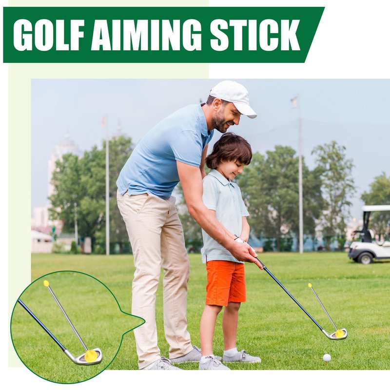 2 Pcs Golf Alignment Sticks Magnetic Golf Alignment Rods Golf Club Lie Angle Tool Plastic Golf Swing Training Aid 2 Section Retractable Golf Alignment Rods Golf Direction Indicator Gift (Black Yellow)