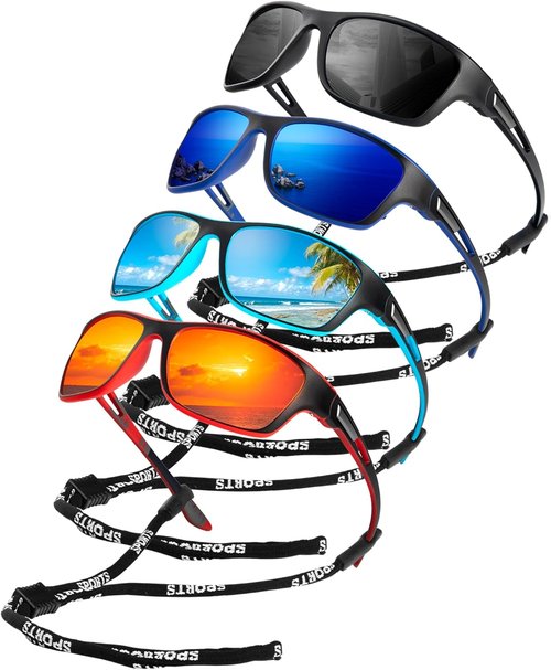 KALIYADI Polarized Sunglasses - UV Protection Sports Glasses for Men | Ideal for Driving, Cycling, Fishing