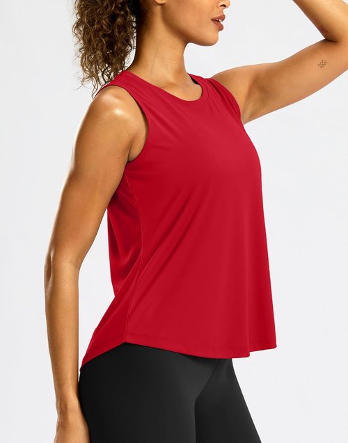 G Gradual Women's High Neck Workout Tank Top - Sleeveless Quick-Dry Athletic Yoga Shirt