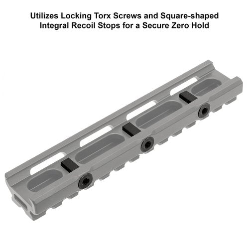 Leapers MT-RSX20MOA Inc., UTG Super Slim 20 MOA Elevated Picatinny Mount, 13 Slot, Black