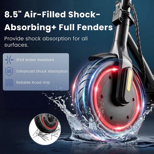 Electric Scooters | 500W Electric Scooter for Adults - 18/21 MPH, 21 Miles Range, APP & Cruise Control