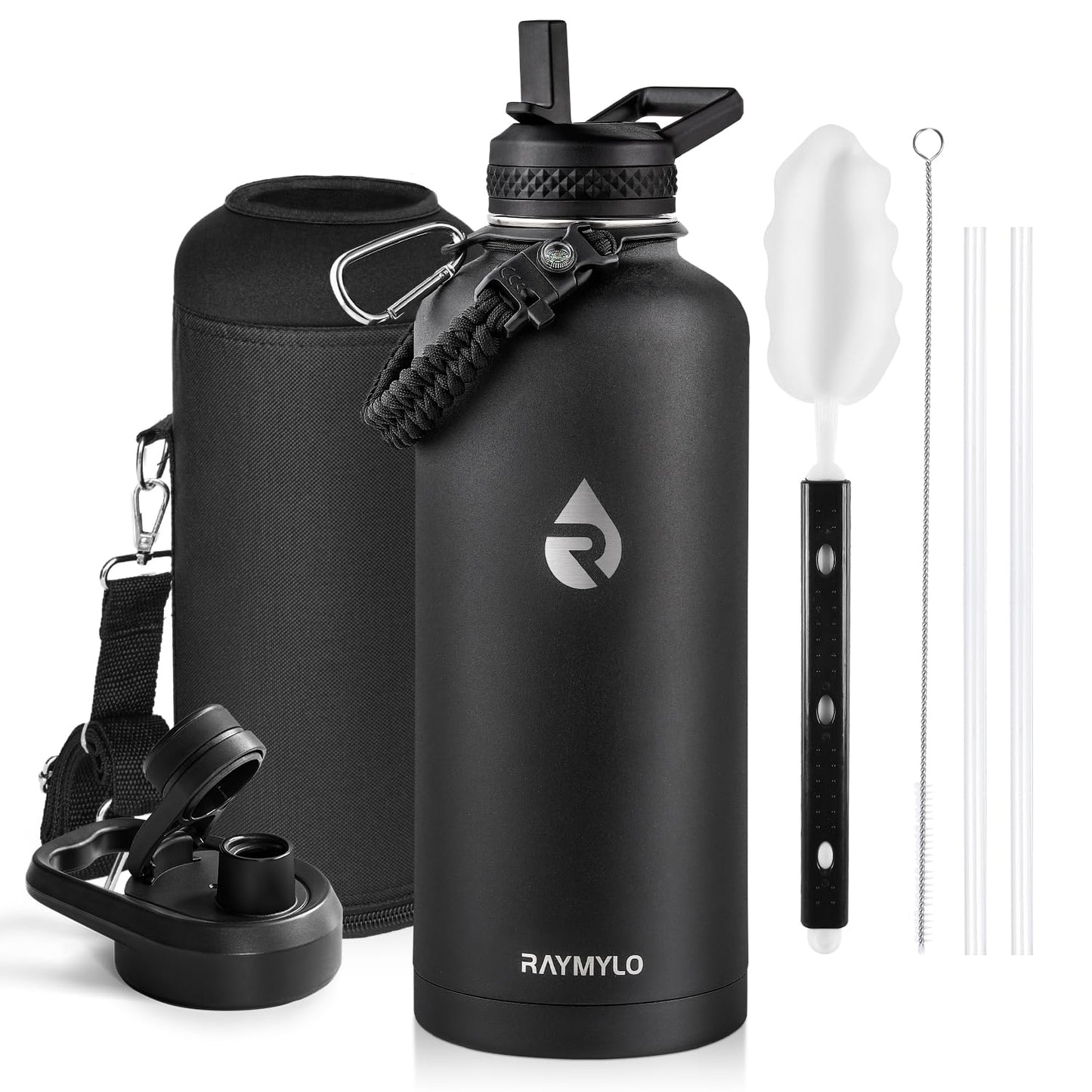 RAYMYLO Insulated Water Bottle 87 oz, Triple Wall Vacuum Stainless Steel