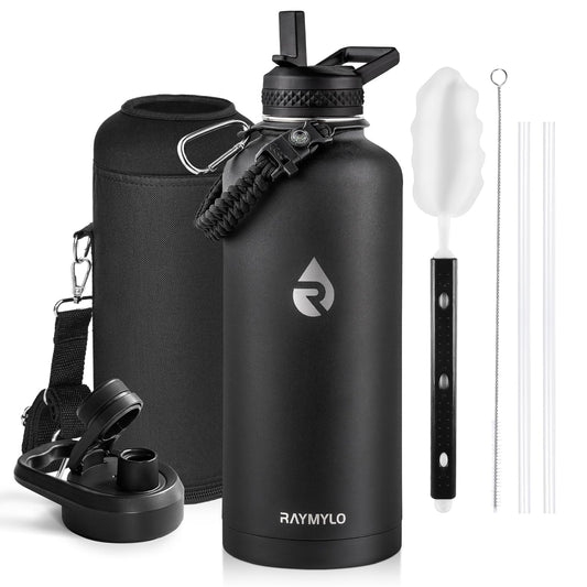 RAYMYLO Insulated Water Bottle 87 oz, Triple Wall Vacuum Stainless Steel