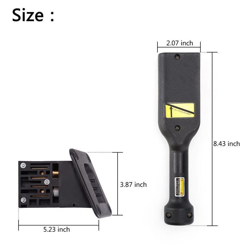 10L0L Golf Cart 36V PowerWise Charger Plug and Receptacle,with Handle,for 1996-Up EZGO TXT Medalist PDS DCS OEM# 73345G01 73051G02 73063-G01 73051G29