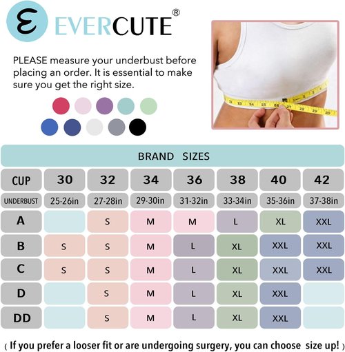 Evercute High Support Racerback Sports Bras - Seamless Padded Workout Bra | 3-Pack for Women
