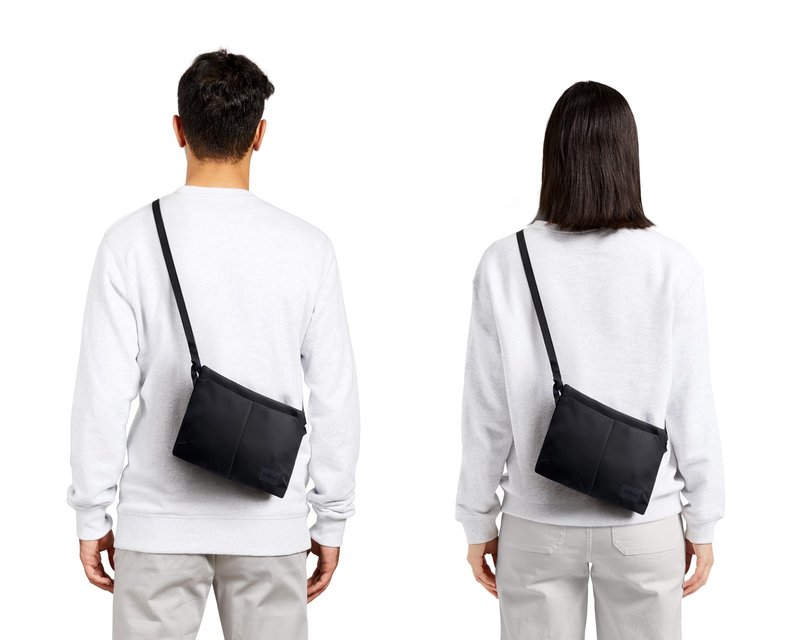 Bellroy Laneway Sacoche (versatile crossbody bag/side bag that sits flat, slimline travel pouch for passports plus phone and small essentials) - Ink