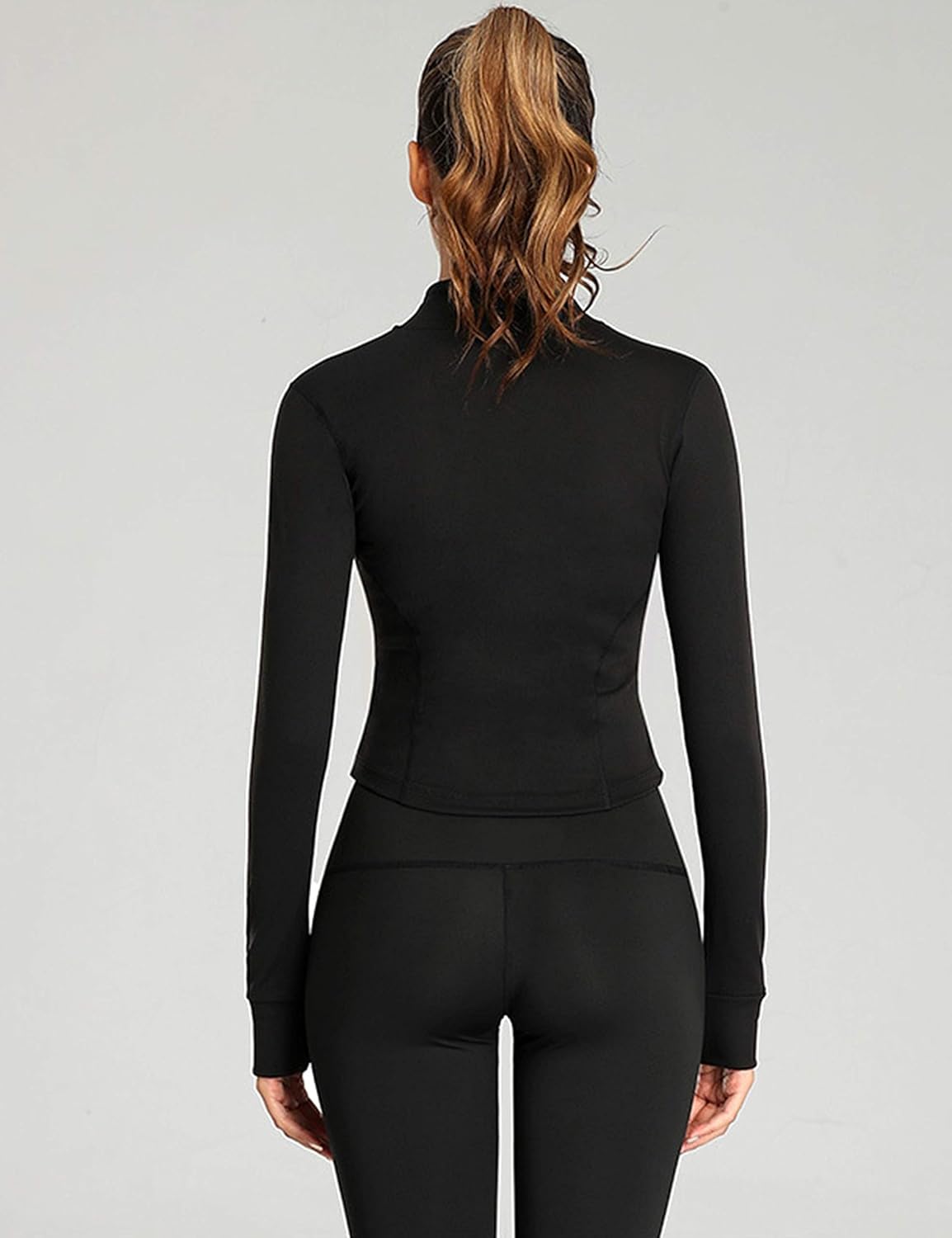 Tanming Women's Full Zip Workout Jacket - Seamless Design for Yoga & Running | Slim Fit, Versatile Style