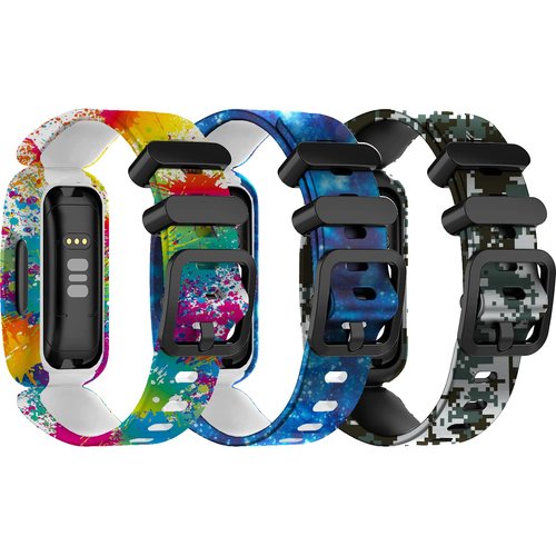 ECSEM Watch Wristbands Compatible with Fitbit Ace 3 Band for Kids Replacement Adjustable Sport Strap Breathable Silicone Bands for Fitbit Ace 3