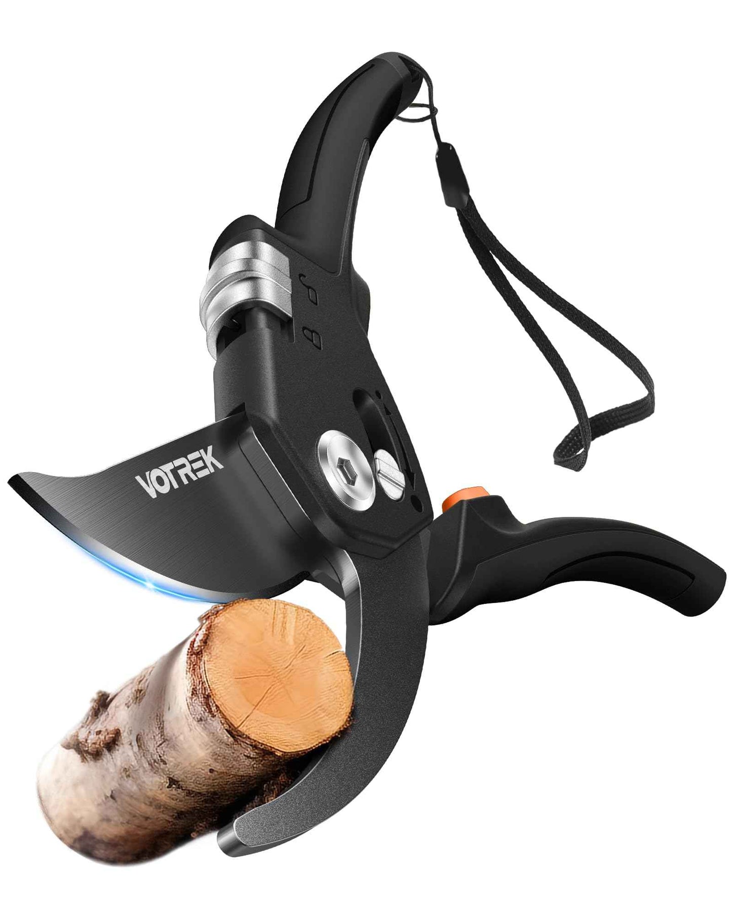 VOTREK 8.5" Pruning Shears for Gardening, 【Unique Stepless Handle Opening】Professional Bypass Garden Clipper for All Hands, SK5 Steel Blades, Heavy Duty Ergonomic Plant Pruners for Branch