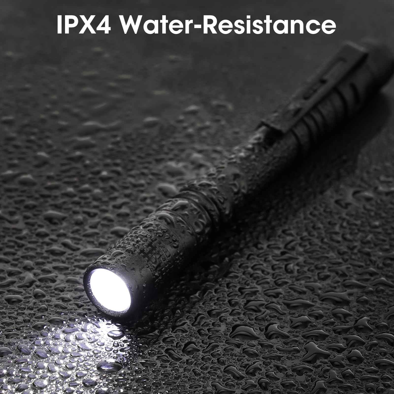 Cussity Pen Light Flashlight 5Pcs, LED Pocket Flashlights with Clip for Home/Emergency, Handheld Small Mini Pen Lights for Outdoor/Camping/Daily Lighting, IPX4 Waterproof Inspection Pen Flashlights