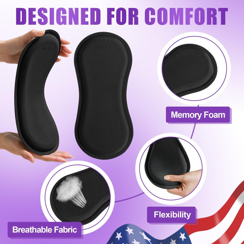 JNATER Lipo Foam Lateral Protectors - Women Lipo Side Foam Pads, Lipo Foams Post Surgery, Abdominal Compression Lipo Board For Tummy Tuck & Liposuction Post Surgery Recovery (2Pcs, Black)