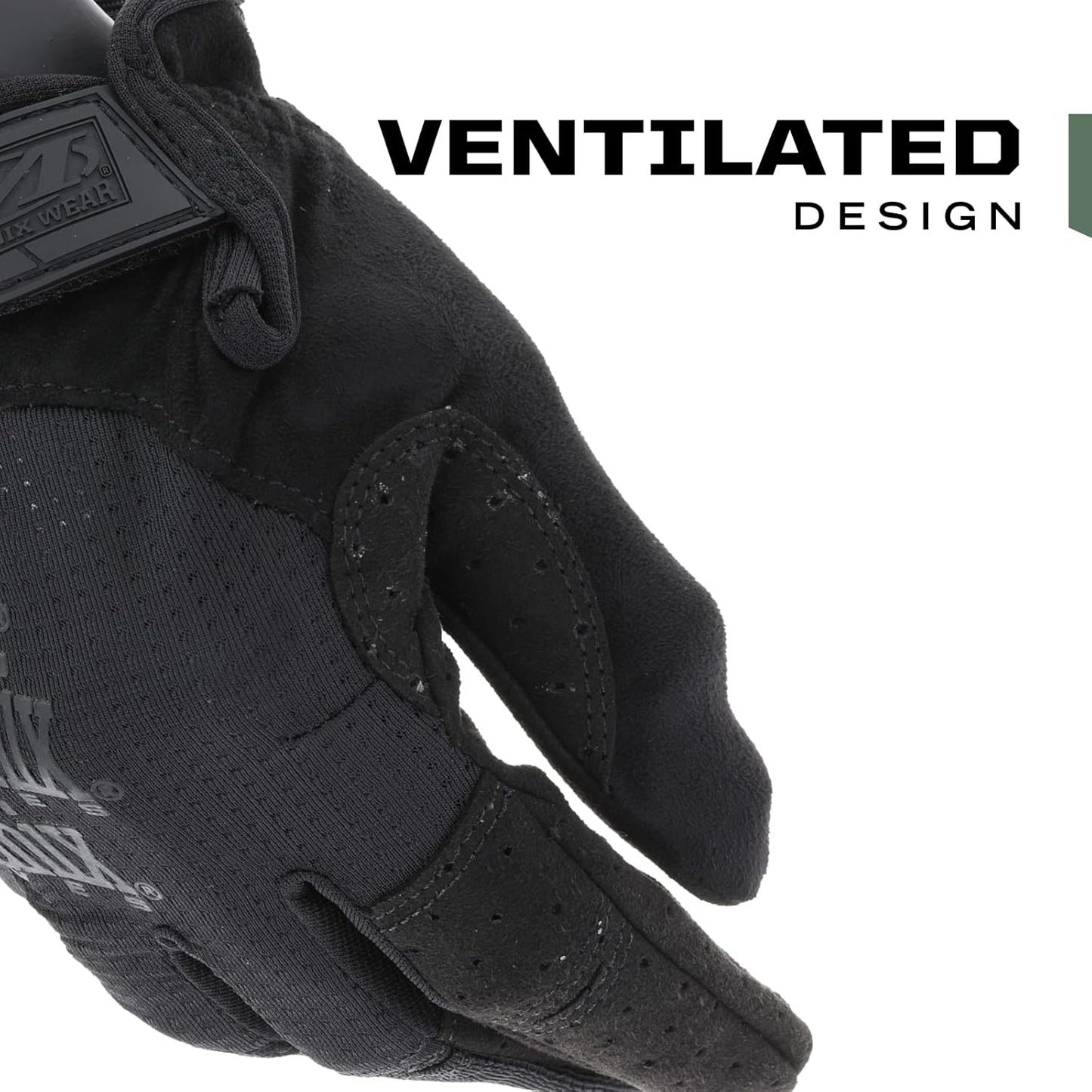 Mechanix Wear Tactical Gloves - Ventilated High-Dexterity Field Work Gloves - Touchscreen Compatible | XX-Large Covert Black