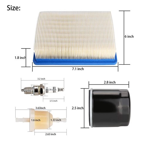 10L0L Golf Cart Tune Up Kit for Club Car DS 1992-up Gas Carts with FE290 FE350 Engines, Air Oil Fuel Filter 1015426, 1016467 41016467, 1013684 1014522 102003201, Spark Plug