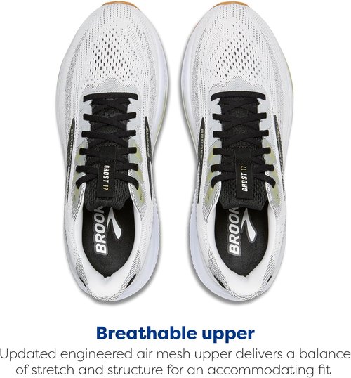 Brooks Men's Ghost 17 Running Shoes - Lightweight Comfort for Neutral Runners | Black/Blue