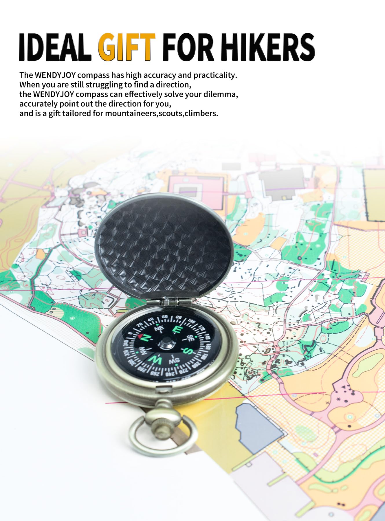 Black Pocket Waterproof Compass Toy Camping Survival Compasses Glow in The Dark Military Survival Gearfor for Hiking, Camping,Backpacking, Outdoor Activities - Best Survival Gifts Pack（Style B）