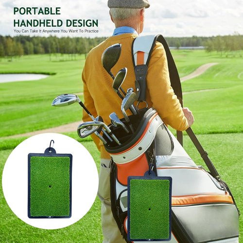 Golf Swing Mat - Golf Practice Mat - Golf Training Mat - Premium Artificial Turf, Swing Path Feedback, Training Mat - Aid for The Beginner to The Advanced Golfer