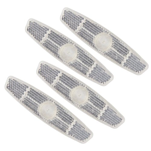 CA Mode 4PCS Bike Spoke Reflectors – Bicycle Reflectors for Night Riding Safety – Bike Wheel Lights, Spoke Reflector for Mountain Bikes & Road Bikes – 4.53" x 1.06" (White)