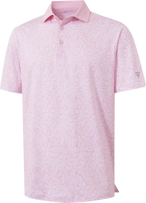 M MAELREG Golf Shirts for Men - Lightweight Moisture-Wicking Polo with Stylish Print Patterns