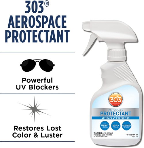 303 Products Aerospace Protectant Spray - UV Protection & Dust Repellent | Restores Matte Finish, 10 Fl. Oz.