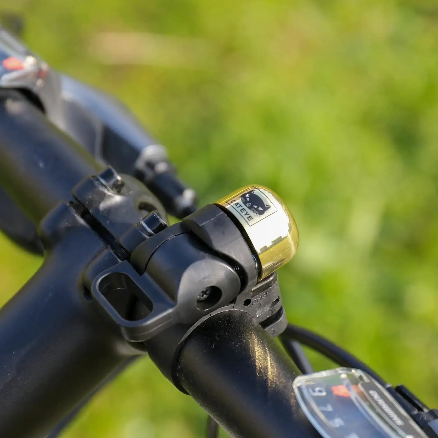 CATEYE OH-1500 Nido Bell – Brass Bike Bell with Distinctive Double Ring, Fits 22.2 mm or 25.4 mm Handlebars, Matte Finish, Clear Sound, Fits Road, MTB, Kids Bikes