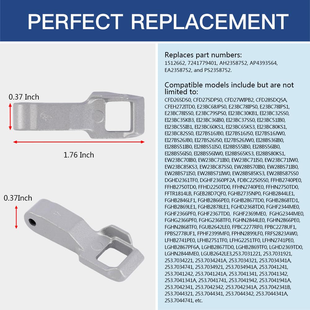 MFG63099101 Washer Door Lock Strik for LG/Kenmore Washing Machine, Door Latch Hook Locker Replacement Part