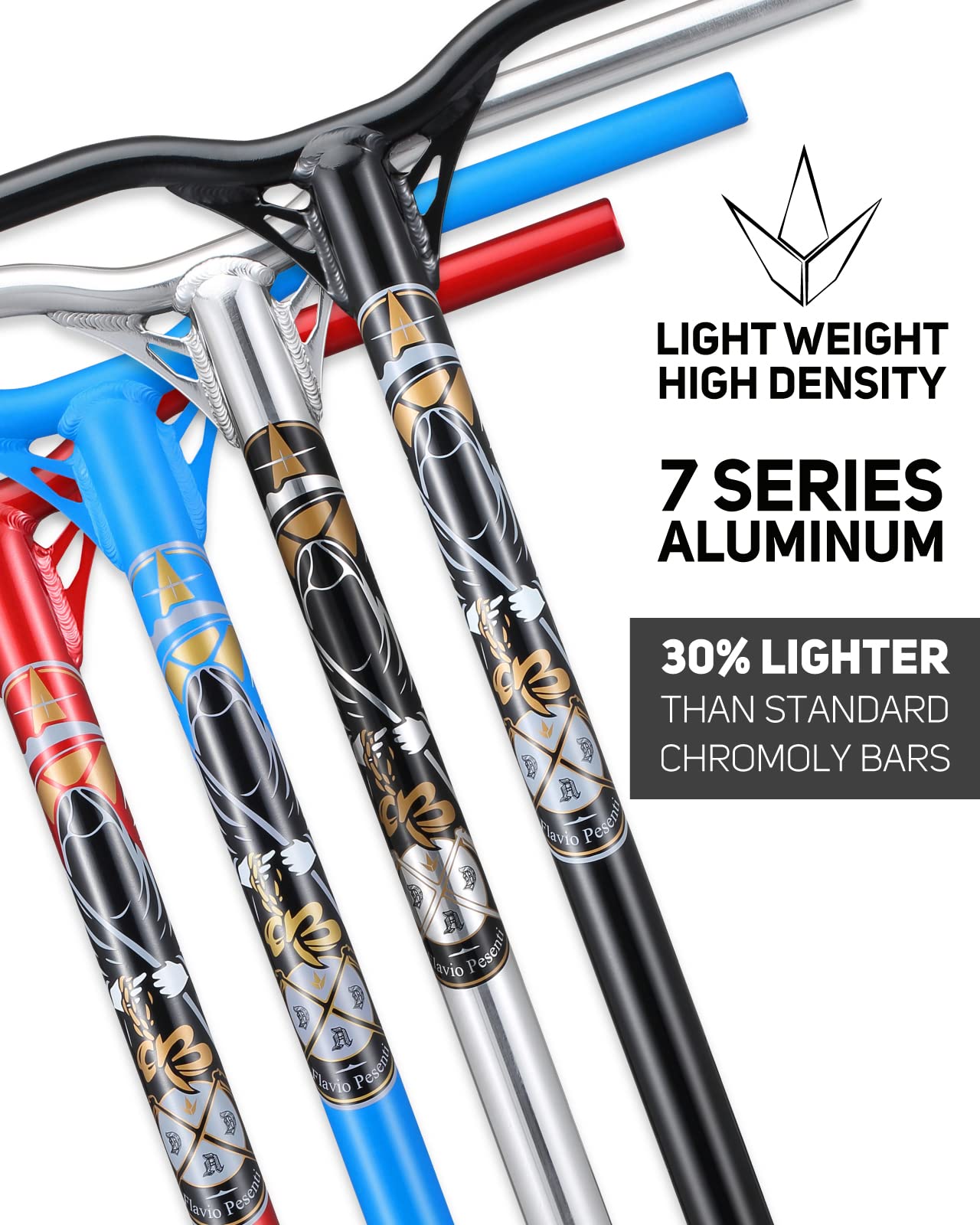 Envy Reaper V2 Scooter Bar - 650mm Blue