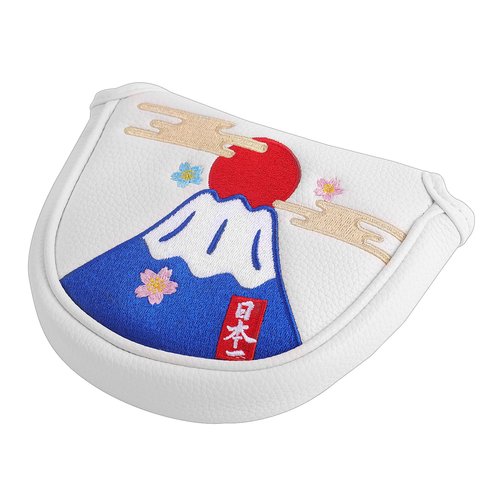 SHABIER Mt. Fuji, Japan Design Mallet Putter Headcover with Centre Shafted for Mallet Headcover