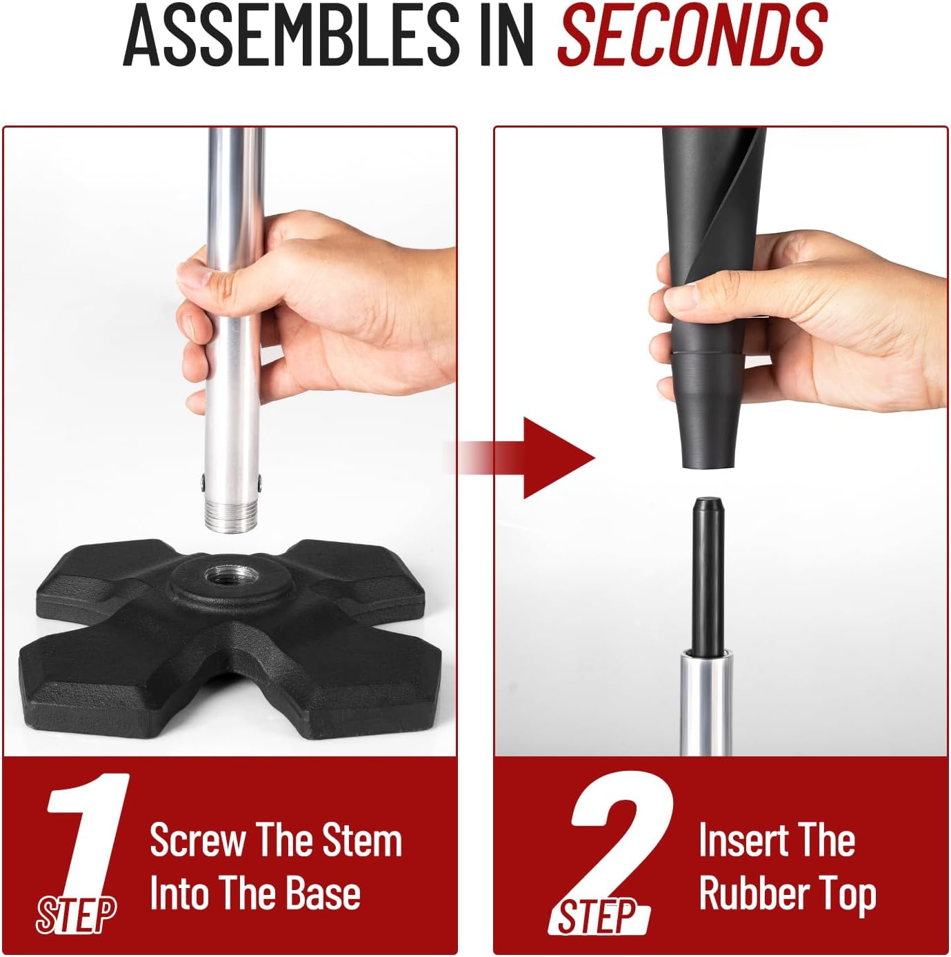 Skiennix Portable Baseball Hitting Tee - Height Adjustable 25-37 Inches | Easy Carry Design for All Players