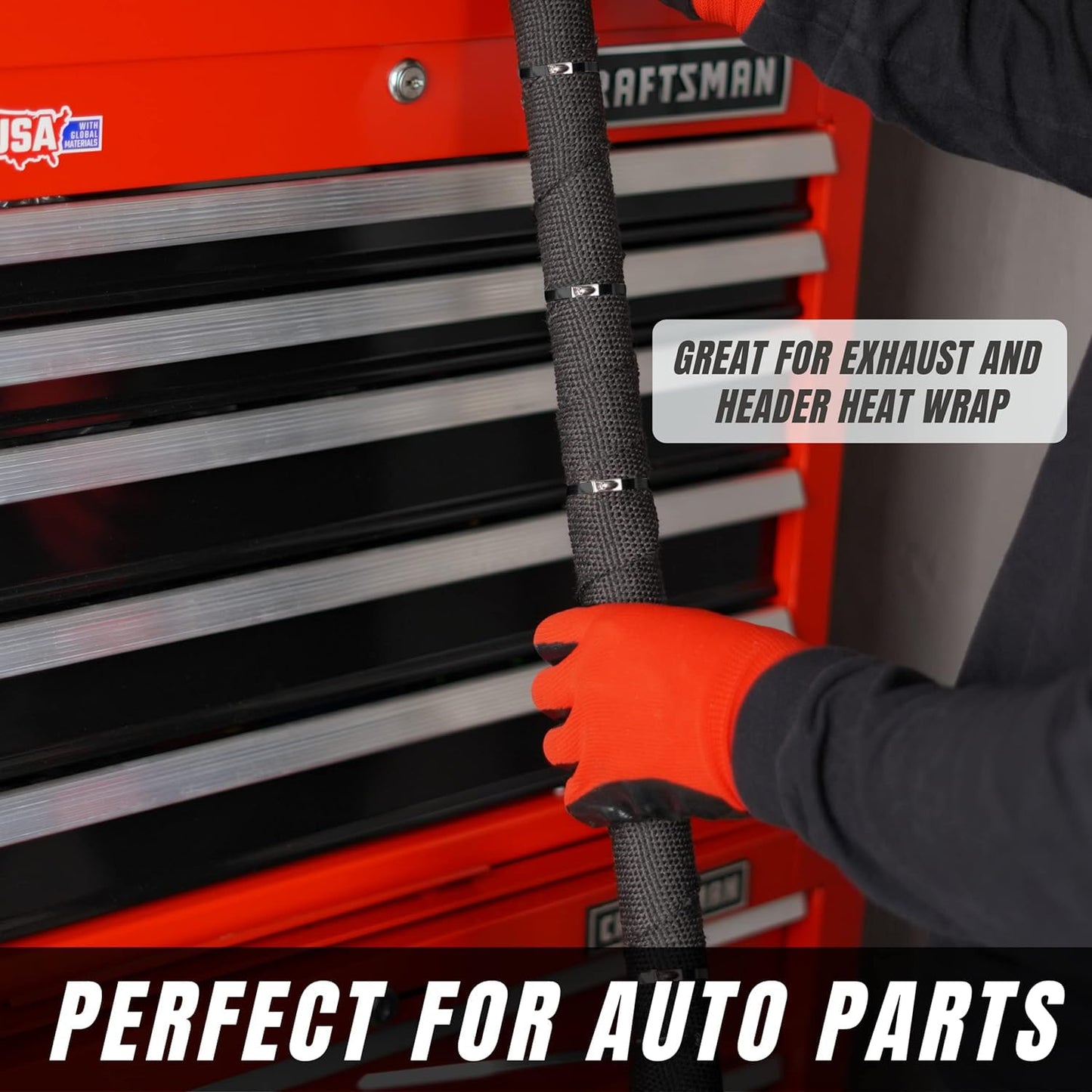 Metal Zip Ties 11.8 inch 100pcs Stainless Steel Zip Ties Heavy Duty Multi-Purpose Self-Locking Cable Ties for Machinery, Vehicles, Exhaust Wrap, Farms, Pipes, Roofs, Cables, and Outdoor Fence (Black)