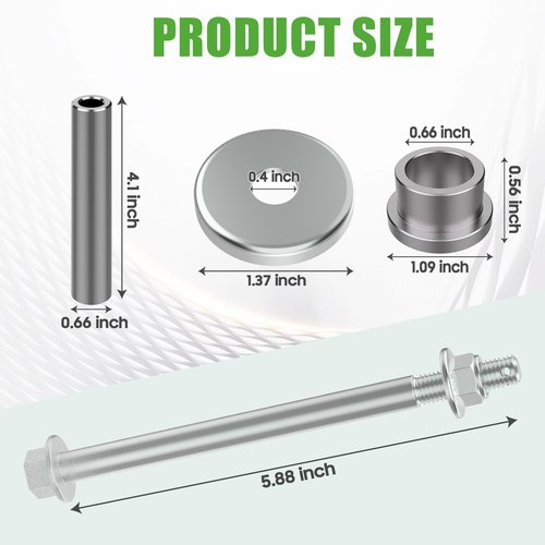 10L0L Golf Cart King Pin Spindle Knuckle Bushing Repair Kit for Yamaha G22 G29 Drive 2 Golf Cart, Replaces OEM Part# 2NL-23448-00-00, 90381-17067-00, 2NL-23517-00, 3JN-23517-00