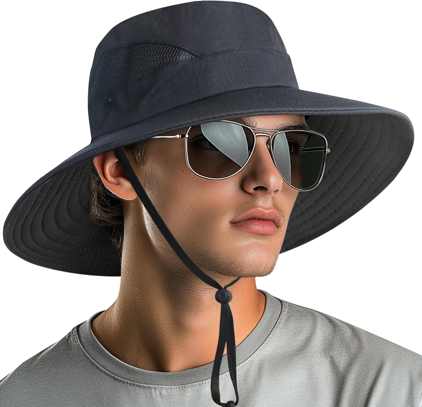 NPQQUAN Sun Bucket Hats - Wide Brim UPF 50+ Protection for Women & Men | Ideal for Fishing & Beach