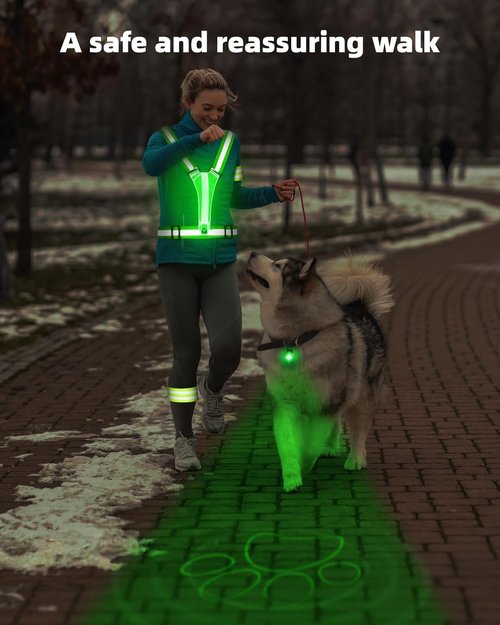 LED Reflective Vest by [Brand Name] - High Visibility Safety Gear for Running, Dog Walking & Cycling | Adjustable for Men, Women & Kids