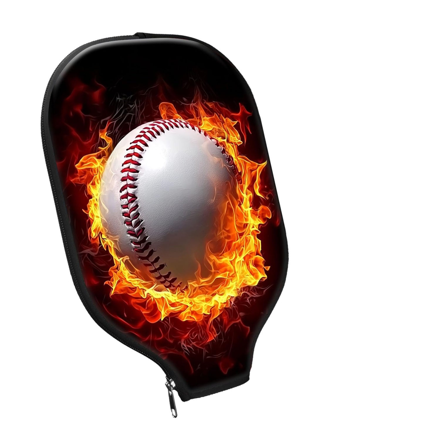 VACGBJPG for Pickleball Paddle Cover Durable Universal for Pickleball Case Protection for Your Racket Fits Most USAPA Standard Paddles for Pickle Ball Accessory,Flame Baseball