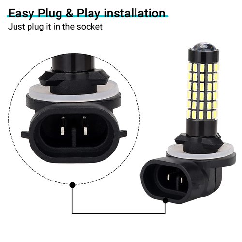 10L0L 881 Golf Cart Headlight Bulb for EZGO, Club Car DS/Precedent, 12V Head Light Bulbs Replacement, Super Bright Fog Light Bulbs, Replace OEM 1019881-01, 740047-G01