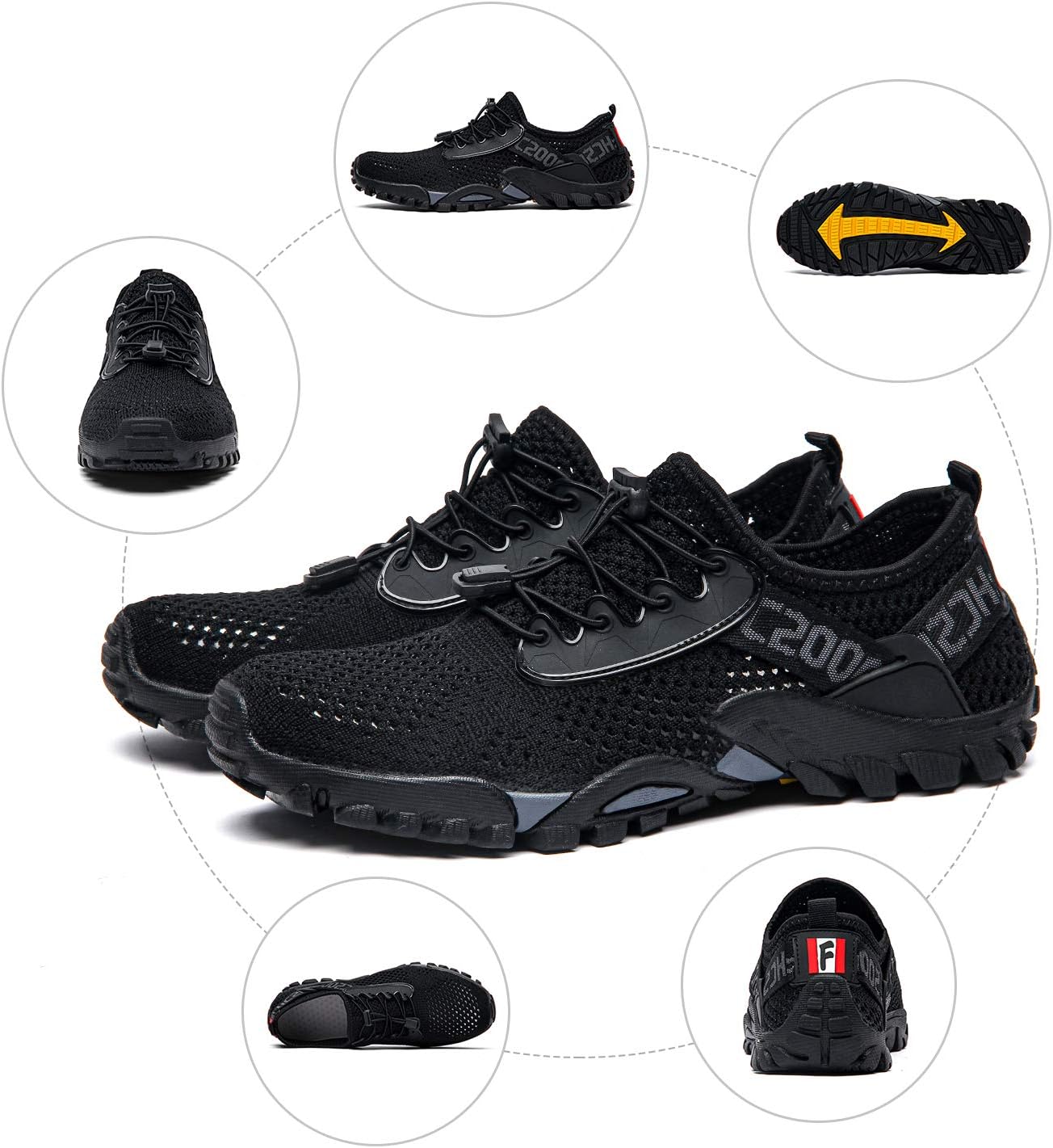 SOBASO Water Shoes - Quick-Drying Aqua Shoes for Men & Women | Ideal for Beach, Diving & Travel