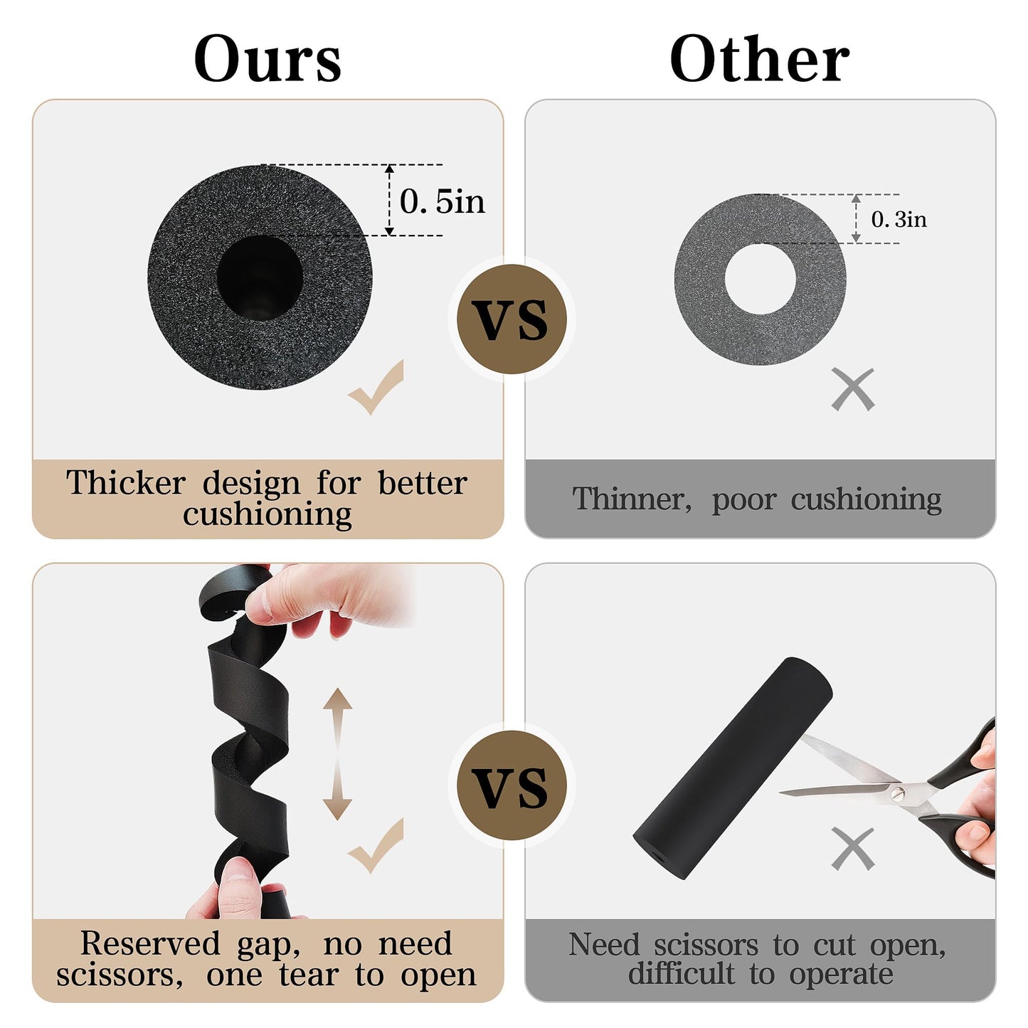 YUEYIN 4 Pcs Adjustable Bed Frame Toe Protectors, Bed Frame Leg Covers, for Protectors Toes from Collision with Bed and Furniture Leg, Thicker and More Flexible, Black