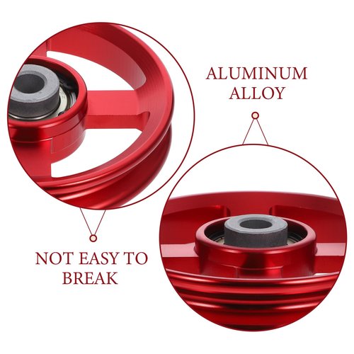 BESPORTBLE 6pcs Pulling Training Accessory Household Practical LAT Alloy Muscle Traction Curl Useful Fitness Durable Rotation Wheel Lift DIY Back Down Triceps Shoulder Cable Red Pulley Home