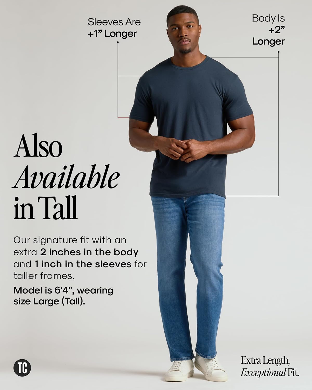 True Classic Men's T-Shirts - Short Sleeve Crew Neck Cotton Blend Tees | Stylish & Comfortable