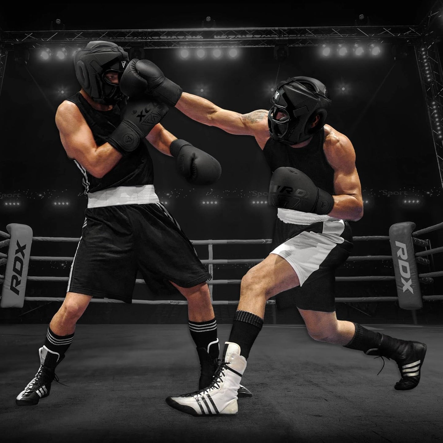 RDX Boxing Headgear - Removable Face Grill for MMA, Muay Thai, Kickboxing | Sparring & Training Gear