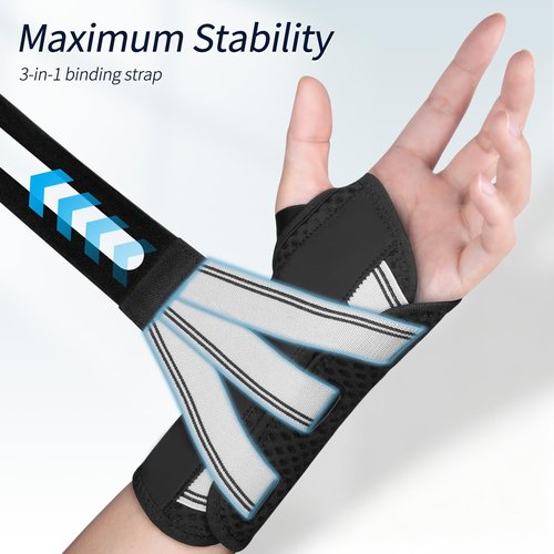 TISMOD Wrist Brace for Carpal Tunnel,Night Wrist Support Pain Relief Wrist Splint for Arthritis Tendonitis Sprains Hand Brace for Work Fit for Women and Men(Left,XS-M)