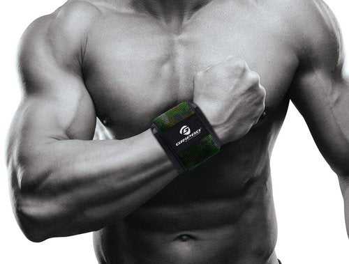 Gripad 12" x 3" Weight Lifting Support Wrist Wraps, Strong Wrist Wraps, 2 Thumb Loops – Great for Weightlifting, Powerlifting, Bodybuilding, Strength & Cross-Training. (Camouflage)