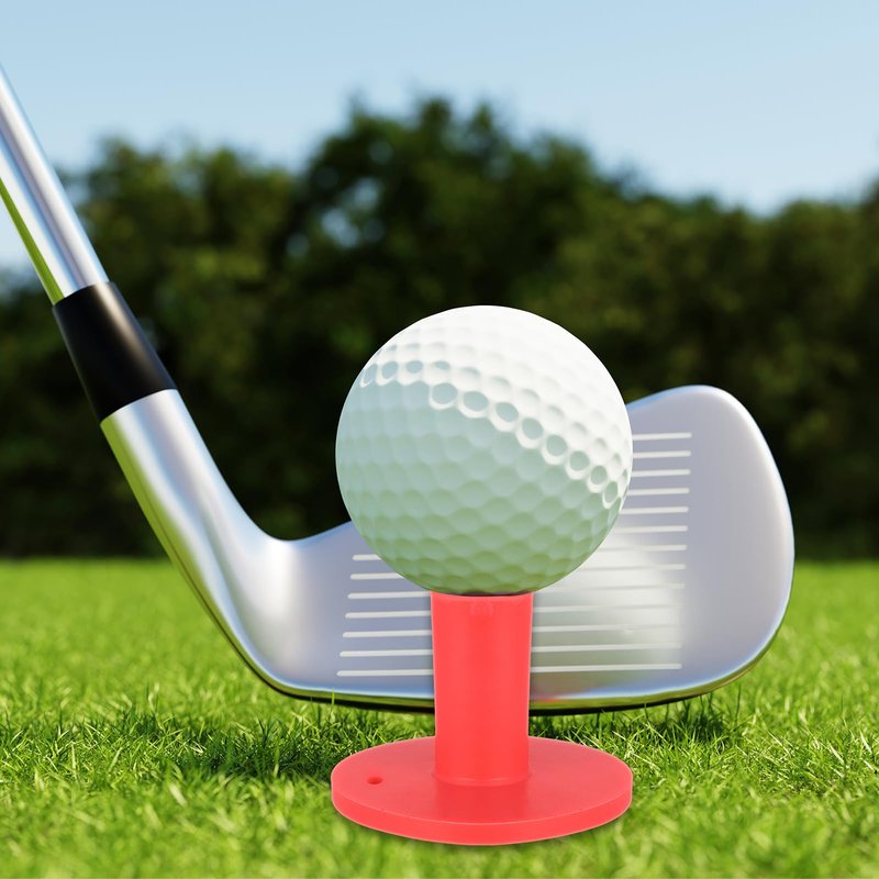 PATIKIL Rubber Golf Tee, 6 Pack 1.4 Inch Golf Practice Tees Training Driving Range Tee Stable Golf Ball Holder for Outdoors Indoors Hitting Mat, Green