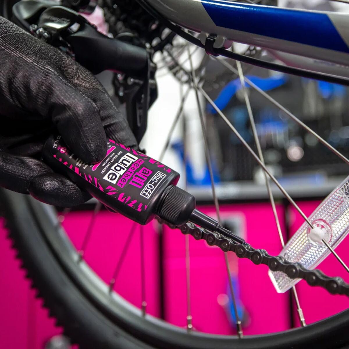 Muc-Off All-Weather Chain Lube - Biodegradable Bike Chain Oil for All Conditions | 4 fl oz Refill