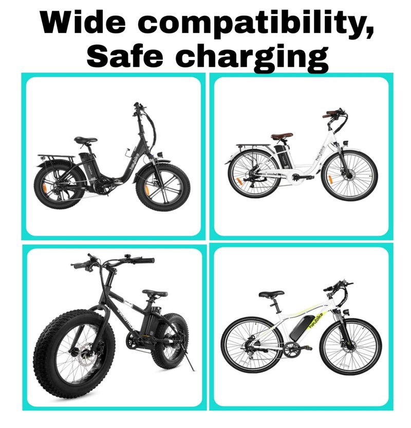 [Verified Fit] 42V 2A Charger 3-Pin XLR, for Heybike Cityscape, Ecotric Starfish Dolphin Peacedove 20", Swagtron eb6 Fat- tire and More 36V Lithium Battery Power Supply Cord