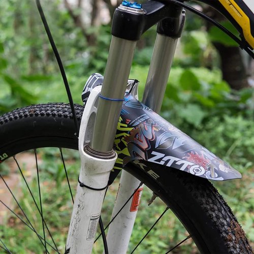 Farbetter Bike Fender, MTB Mud Guard Front and Rear Compatible Bicycle Mud Guard Set Downhill Mountain Bike Mudguard Fits 26, 27.5, 27.5+, 29 Inch Bicycle (Blue)