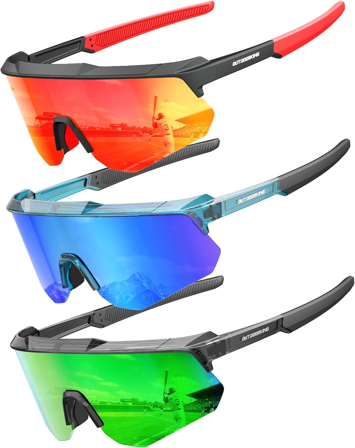 Skiennix Polarized Sports Sunglasses - UV400 Protection for Men & Women | Ideal for Cycling & Running