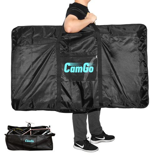 Bike Travel Bag, Waterproof Transport Bicycle Storage Carry Bag, Portable Folding Cycling Carrying Transport Bag for Airplane Shipping(Black, 26 inch)
