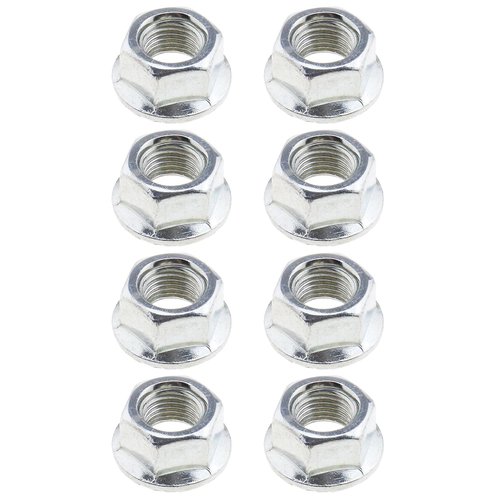 Create idea 8Pcs 3/8" (9.5mm) Bicycle Wheel Axle Track Flange Nuts for Bicycle Front and Rear Wheels Std MTB Hybrid Bikes Kids Bikes Bicycle Wheels Accessories Alloy